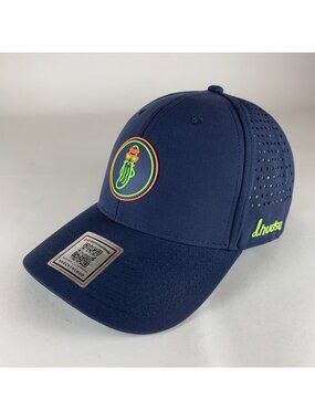 D Hudson Golfwear Mens Navy Blue Mr P Strapback Trucker Hat New